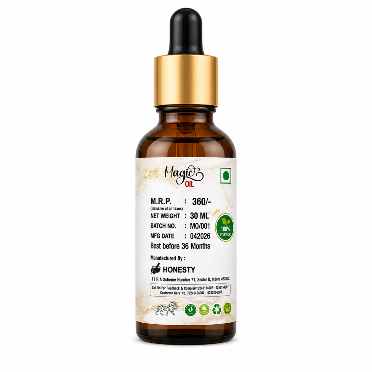 Magic Oil - Natural Men’s Massage Oil